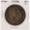 Image 1 : 1871-A 2 Florin Austria Silver Coin