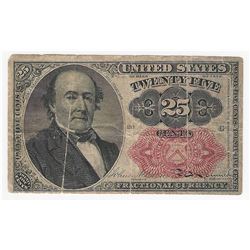 1874 Twenty-Five Cent Fifth Issue Fractional
