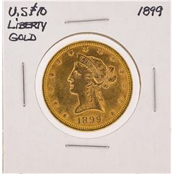 1899 $10 Liberty Head Eagle Gold Coin