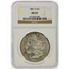 Image 1 : 1881-S $1 Morgan Silver Dollar NGC Graded MS65