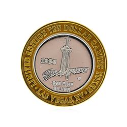 .999 Silver The Stratosphere Las Vegas, NV $10 Casino Gaming Token Limited Editi