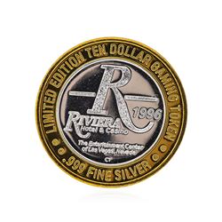 .999 Silver Riviera Hotel & Casino Las Vegas, NV $10 Casino Token Limited Editio