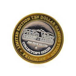 .999 Silver Primm Valley Resort & Casino Primm, NV $10 Casino Token Limited Edit
