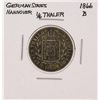 Image 1 : 1866-B 1/6 Thaler German States Hannover Silver Coin