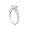 Image 3 : 18KT White Gold 0.81ctw Princess Cut Diamond Engagement Ring
