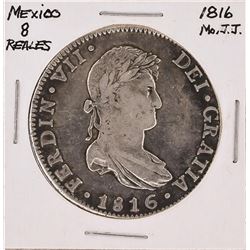 1816 Mo.J.J. 8 Reales Mexico Silver Coin