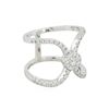 Image 1 : 14KT White Gold 0.64ctw Diamond Ring