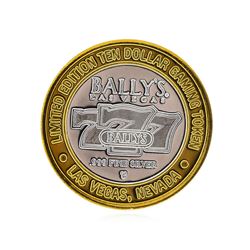 .999 Silver Bally's Las Vegas, Nevada $10 Casino Gaming Token Limited Edition