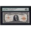 Image 1 : 1922 $10 Gold Certificate Note PMG Graded Gem Uncirculated 65 EPQ