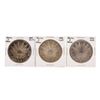 Image 1 : Set of (3) 8 Reales Mexico Silver Coins