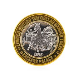 .999 Silver Caesars Palace Las Vegas, Nevada $10 Casino Gaming Token Limited Edi