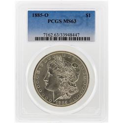 1885-O $1 Morgan Silver Dollar PCGS Graded MS63