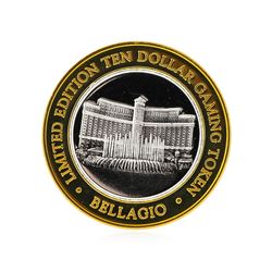 .999 Silver Bellagio Las Vegas, Nevada $10 Casino Gaming Token Limited Edition
