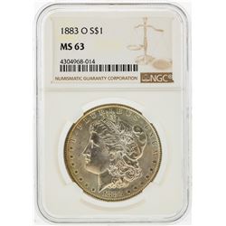 1883-O $1 Morgan Silver Dollar NGC Graded MS63