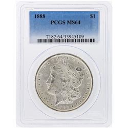 1888 $1 Morgan Silver Dollar PCGS Graded MS64