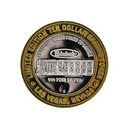 .999 Silver Binion's Horseshoe Las Vegas, NV $10 Casino Gaming Token Limited Edi