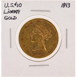 1893 $10 Liberty Head Eagle Gold Coin
