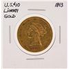 Image 1 : 1893 $10 Liberty Head Eagle Gold Coin