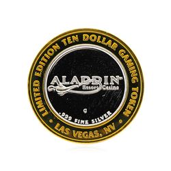 .999 Silver Aladin Las Vegas, Nevada $10 Casino Gaming Token Limited Edition