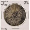 Image 1 : 1834 Go.P.J. 8 Reales Mexico Silver Coin