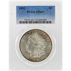 1892 $1 Morgan Silver Dollar Coin PCGS Graded MS63+