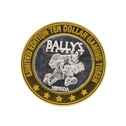 .999 Silver Bally's Las Vegas, Nevada $10 Casino Gaming Token Limited Edition