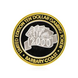 .999 Silver Barbary Coast Las Vegas, Nevada $10 Casino Gaming Token Limited Edit