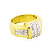 Image 1 : 18KT Yellow Gold 2.03ctw Princess Cut Diamond Ring