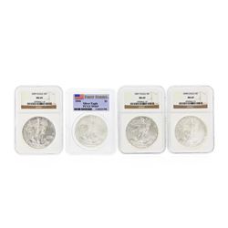 2005-2008 $1 American Silver Eagle Coin Set NGC & PCGS MS69