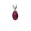 Image 4 : 10KT Yellow Gold 0.5ct Ruby and Diamond Pendant