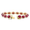 Image 3 : 14KT Yellow Gold 34.55ctw Ruby and Diamond Bracelet