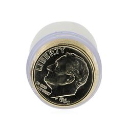 Roll of (50) 1964-P Brilliant Uncirculated Roosevelt Dimes
