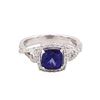 Image 2 : 14KT White Gold 1.64ct Tanzanite and Diamond Ring