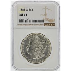 1885-O $1 Morgan Silver Dollar NGC Graded MS63