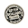 Image 2 : Harrahs Casino Hotel $7 Casino Gaming Token .999 Silver Limited Edition