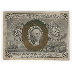 March 3, 1863 Twenty-Five Cent Second Issue Fractional Note