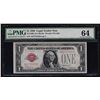 Image 1 : 1928 $1 Legal Tender Note PMG Graded CU64