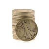 Image 1 : (20) Assorted 1916-1946 Circulated Silver Walking Liberty Half Dollar Coins