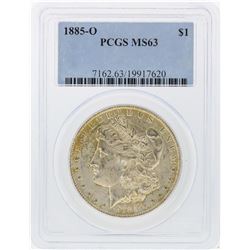 1885-O $1 Morgan Silver Dollar PCGS Graded MS63