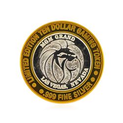 .999 Silver MGM Grand Las Vegas, Nevada $10 Casino Gaming Token Limited Edition