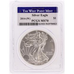 2014-W $1 American Silver Eagle Coin PCGS Graded MS70