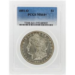 1891-O $1 Morgan Silver Dollar Coin PCGS Graded MS64+