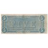 Image 2 : 1864 $5 The Confederate States of America Note