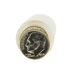 Roll of (50) 1964-D Brilliant Uncirculated Roosevelt Dimes