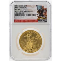 2016 $50 American Gold Eagle Coin Early Releases NGC MS69
