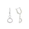 Image 2 : 14KT White Gold 0.36ctw Diamond Earrings