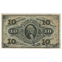 March 3, 1863 Ten Cent Third Issue Fractional Note