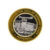 Image 1 : .999 Silver Peppermill Hotel Casino Reno, NV $10 Casino Gaming Token Limited Edi