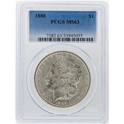 1888 $1 Morgan Silver Dollar PCGS Graded MS63