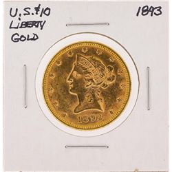 1893 $10 Liberty Head Eagle Gold Coin